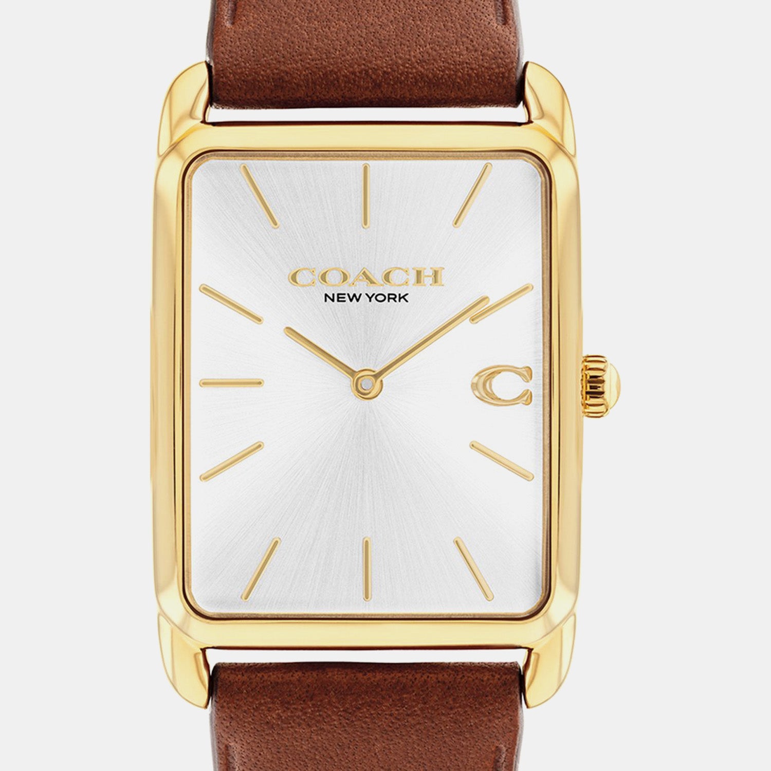 Unisex Quartz Silver Dial Analog Leather Watch 14400044