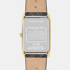 Men Quartz Black Dial Analog Leather Watch 14400045
