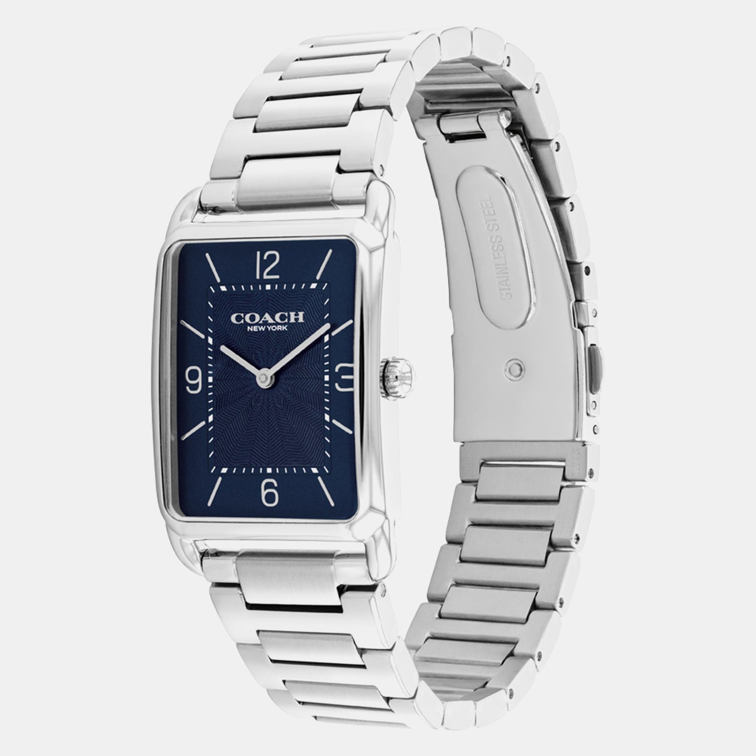 Men Quartz Blue Dial Analog Stainless Steel Watch 14400046