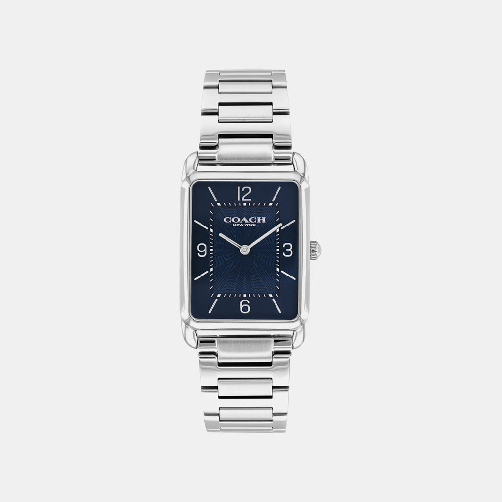 Men Quartz Blue Dial Analog Stainless Steel Watch 14400046