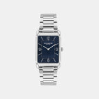 Men Quartz Blue Dial Analog Stainless Steel Watch 14400046