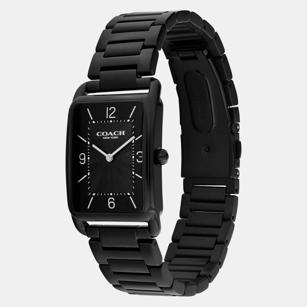 Elliot Unisex Quartz Black Dial Analog Stainless Steel Watch 14400049
