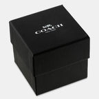 Unisex Quartz Black Dial Analog Stainless Steel Watch 14400050