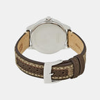 Women Quartz Silver Dial Analog Leather Watch 14501525