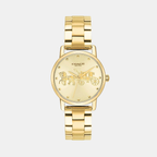 Coach Round Gold Analog watch