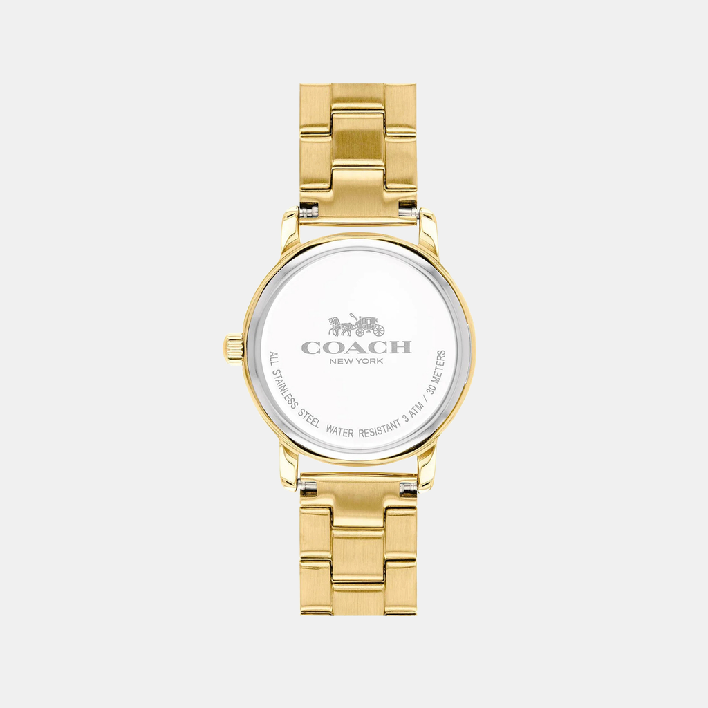 Coach Women Round Gold watch