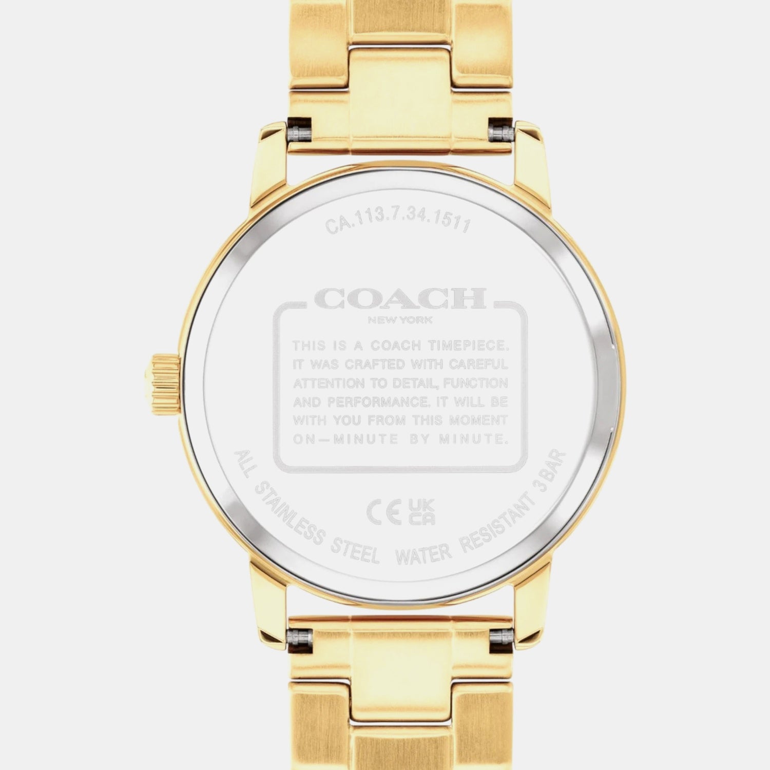 Grand Women Quartz Gold Dial Analog Stainless Steel Watch 14503075