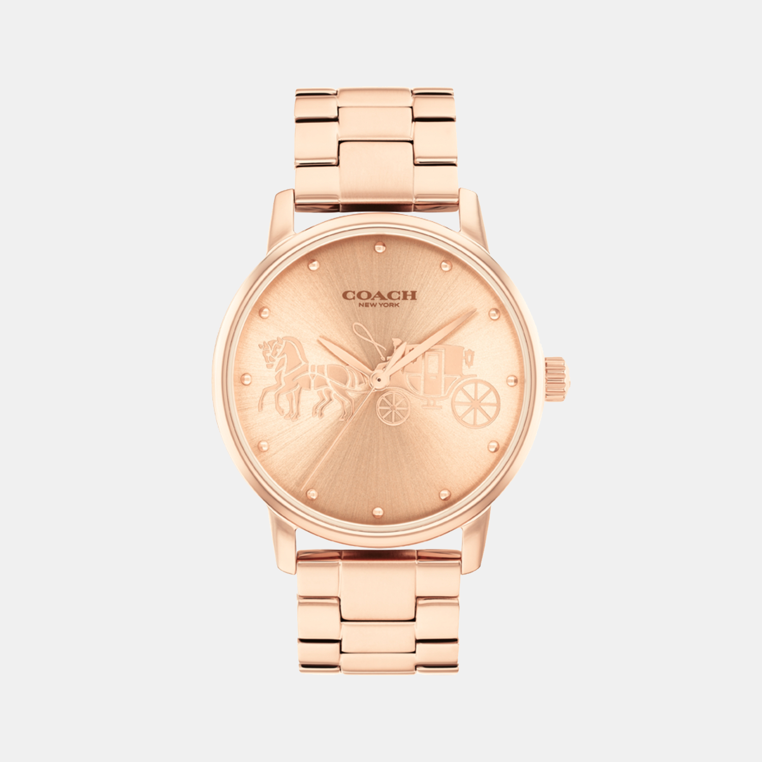 Coach Round Rose Gold Analog watch