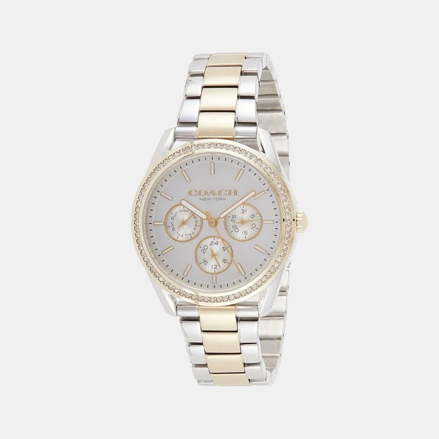 Park Women Quartz White Dial Analog Stainless Steel Watch 14503092