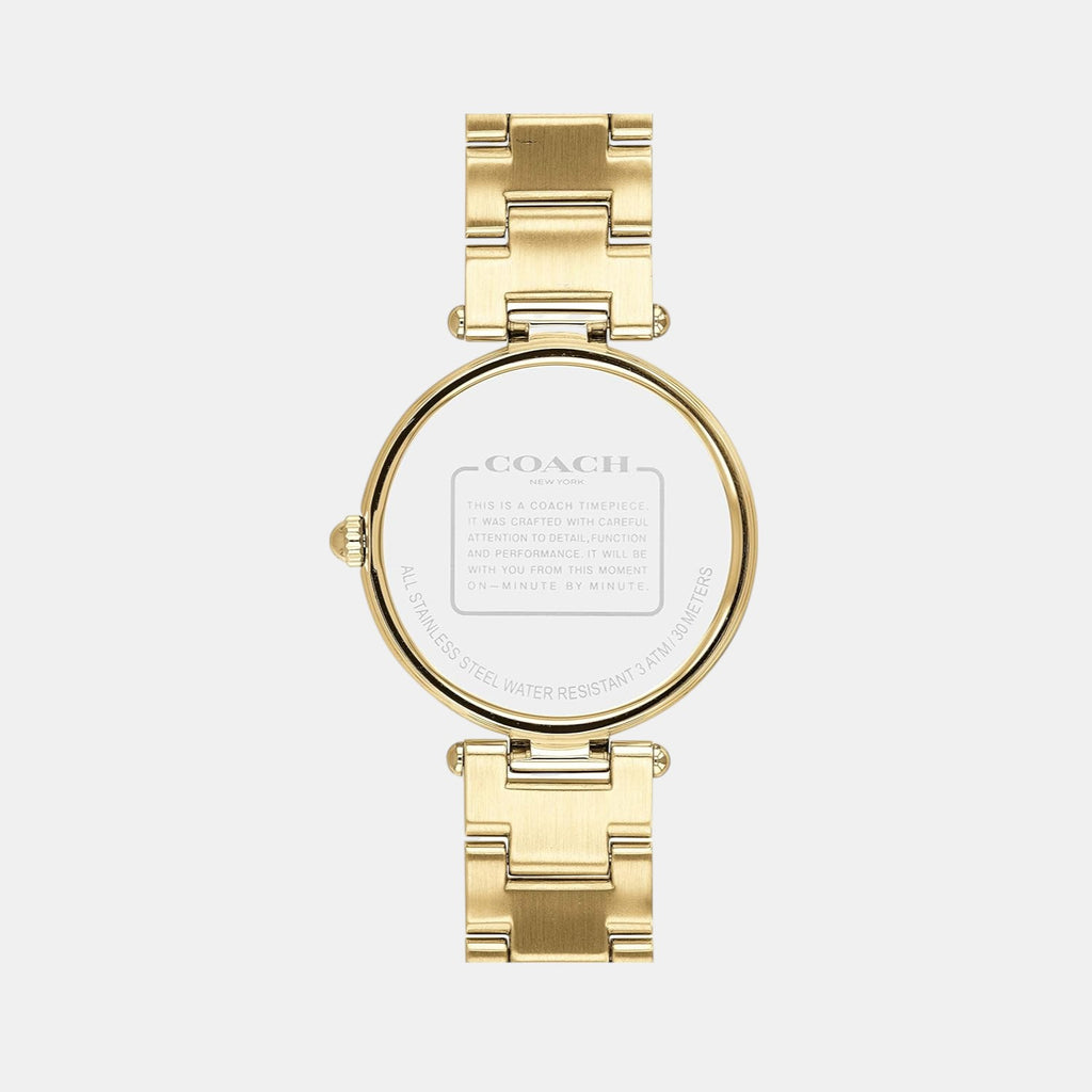 Park Women Quartz White Dial Analog Stainless Steel Watch 14503093