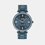 Coach Round Blue Analog watch