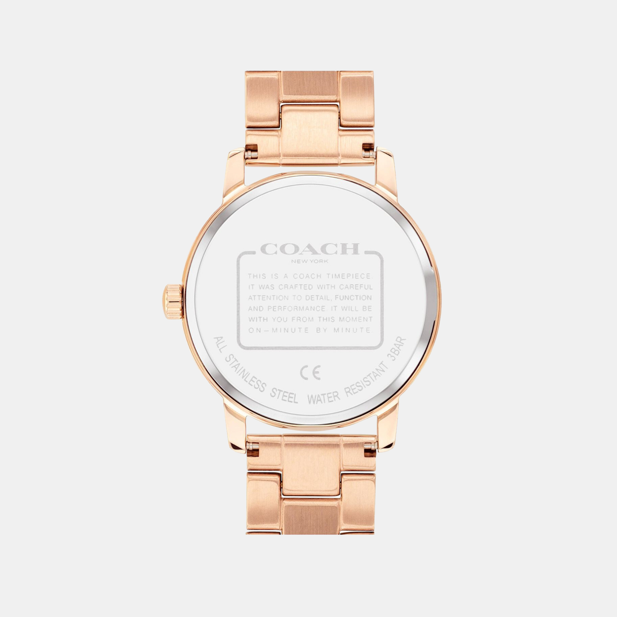 Coach Women Round Rose Gold watch