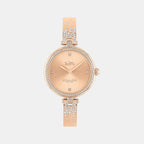 Park Women Quartz Rose Gold Dial Analog Stainless Steel Watch 14503651