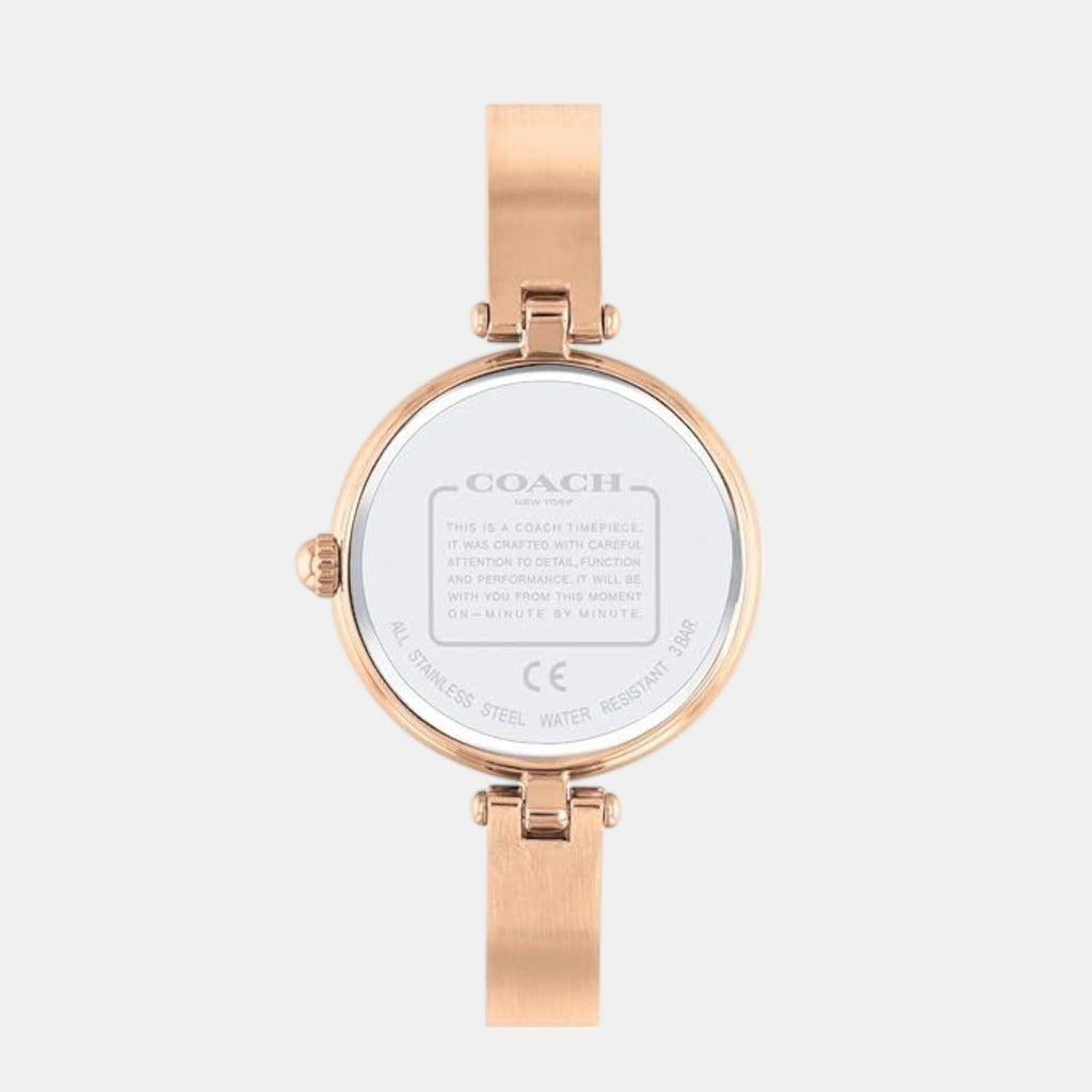 Park Women Quartz Rose Gold Dial Analog Stainless Steel Watch 14503651