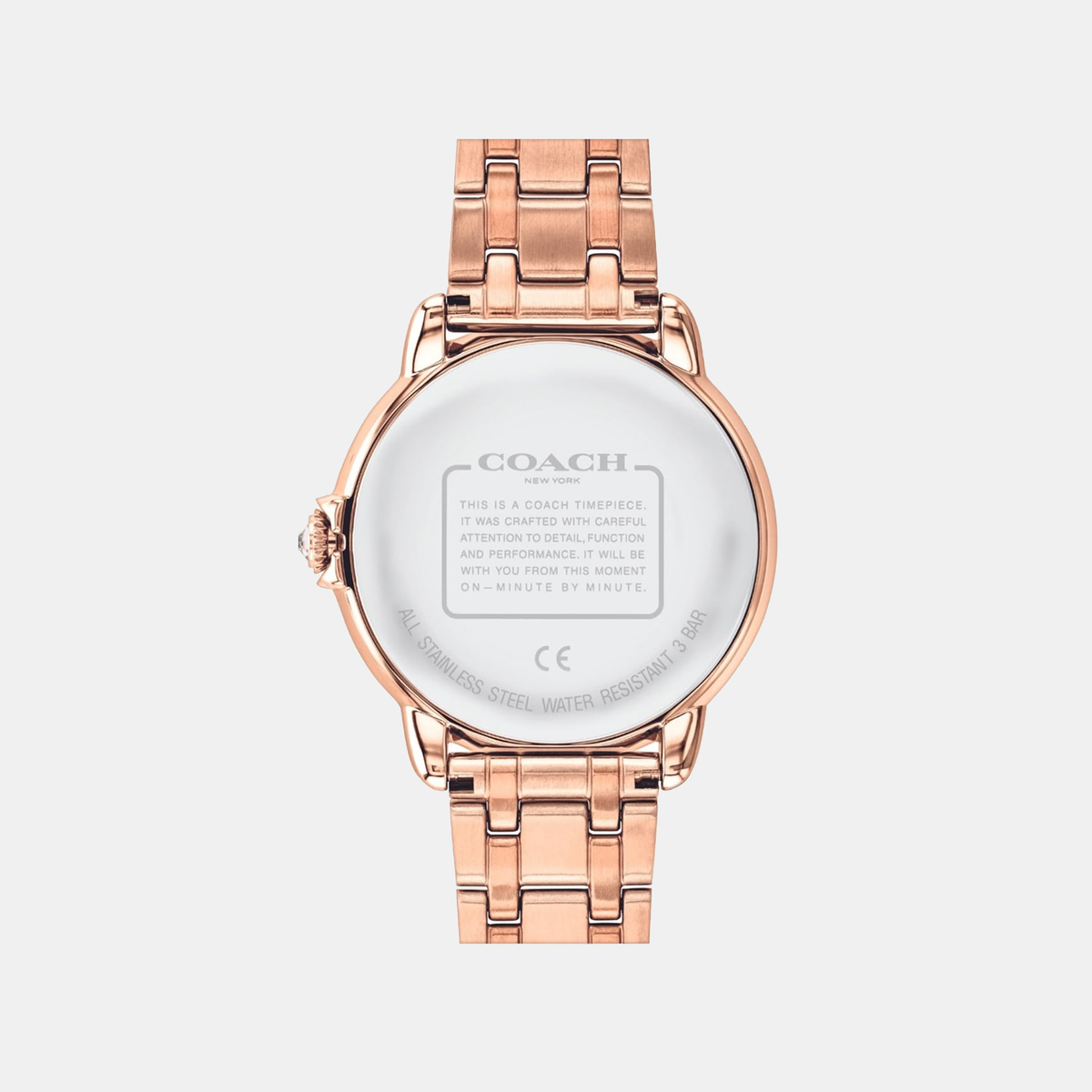 Coach Women Round Silver watch
