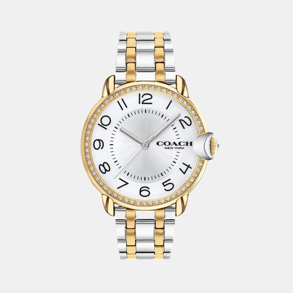 Coach Round Silver Analog watch