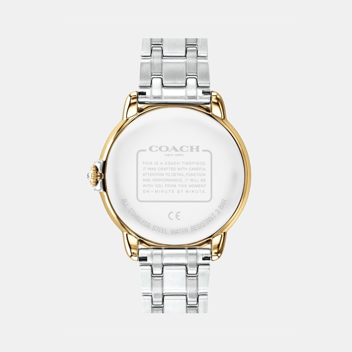 Coach Women Round Silver watch