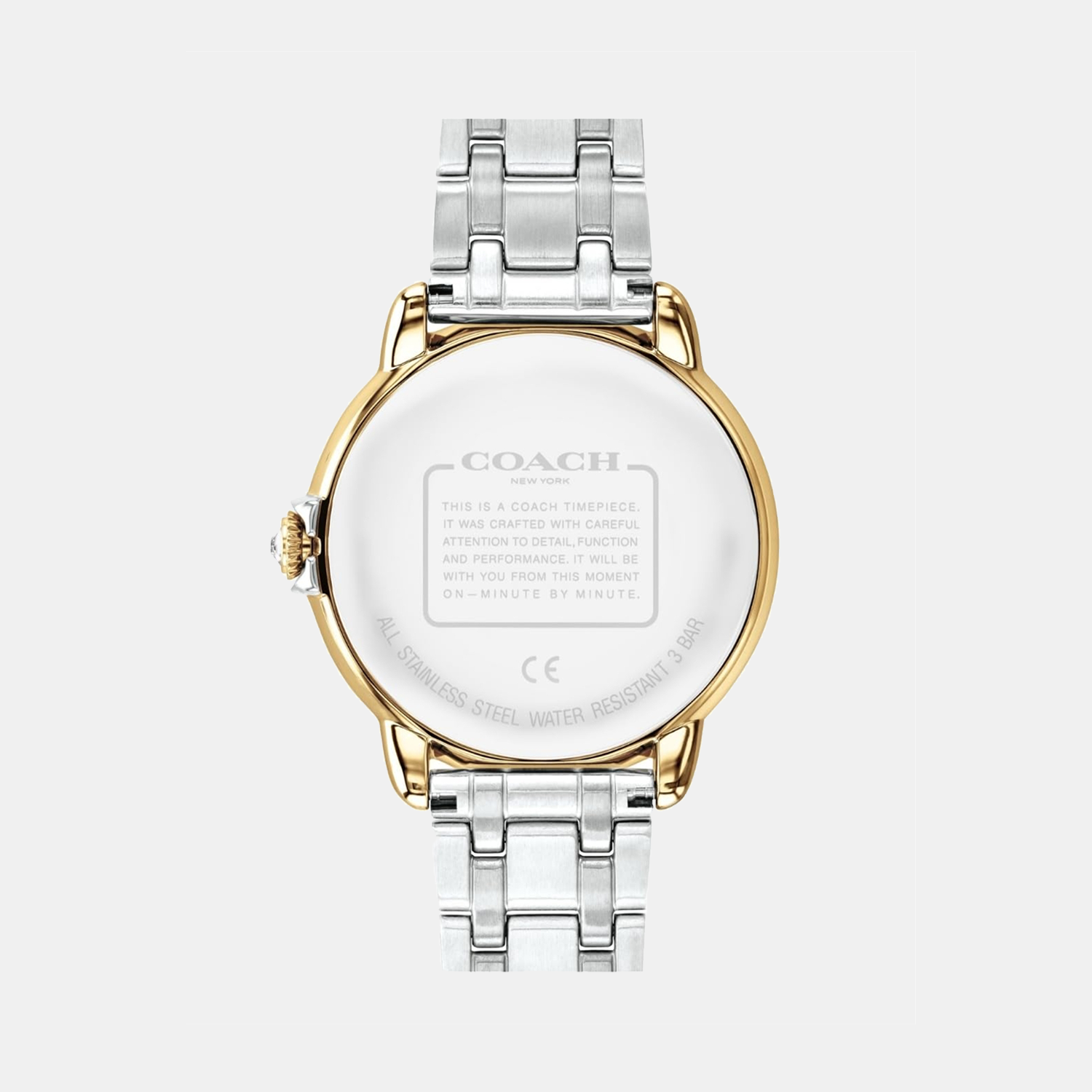 Coach Women Round Silver watch