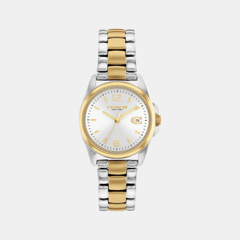 Greyson Women Quartz Silver & White Dial Analog Stainless Steel Watch 14503909