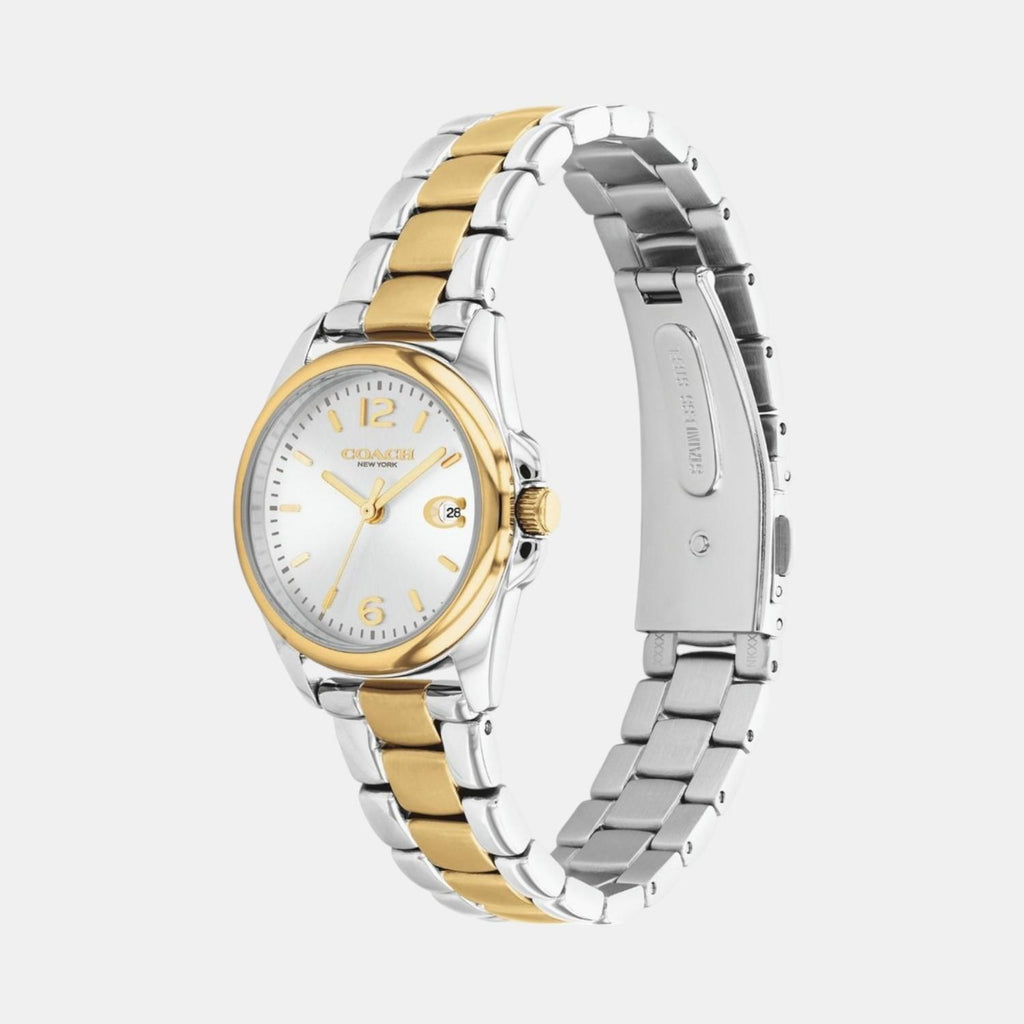 Greyson Women Quartz Silver & White Dial Analog Stainless Steel Watch 14503909