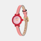 Gracie Women Quartz Pink Dial Analog Calf Watch 14503991