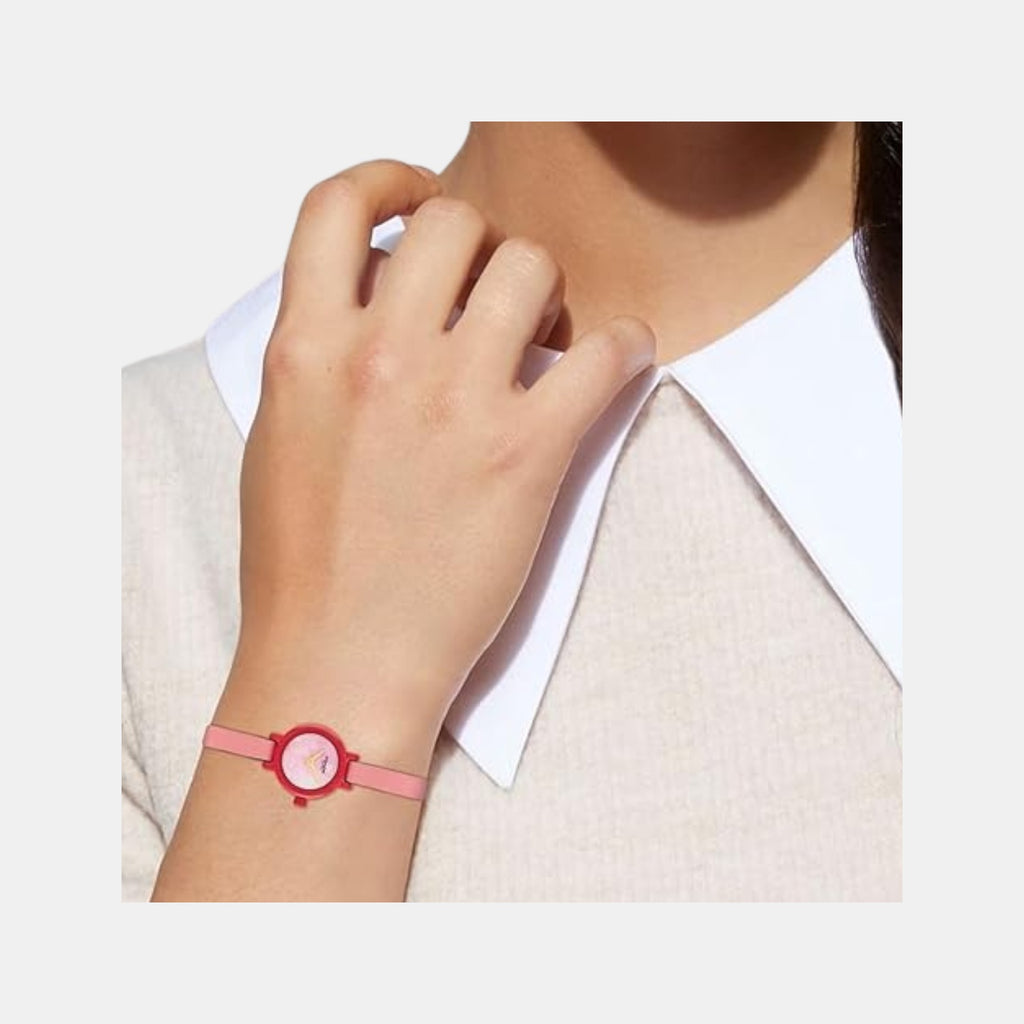 Gracie Women Quartz Pink Dial Analog Calf Watch 14503991