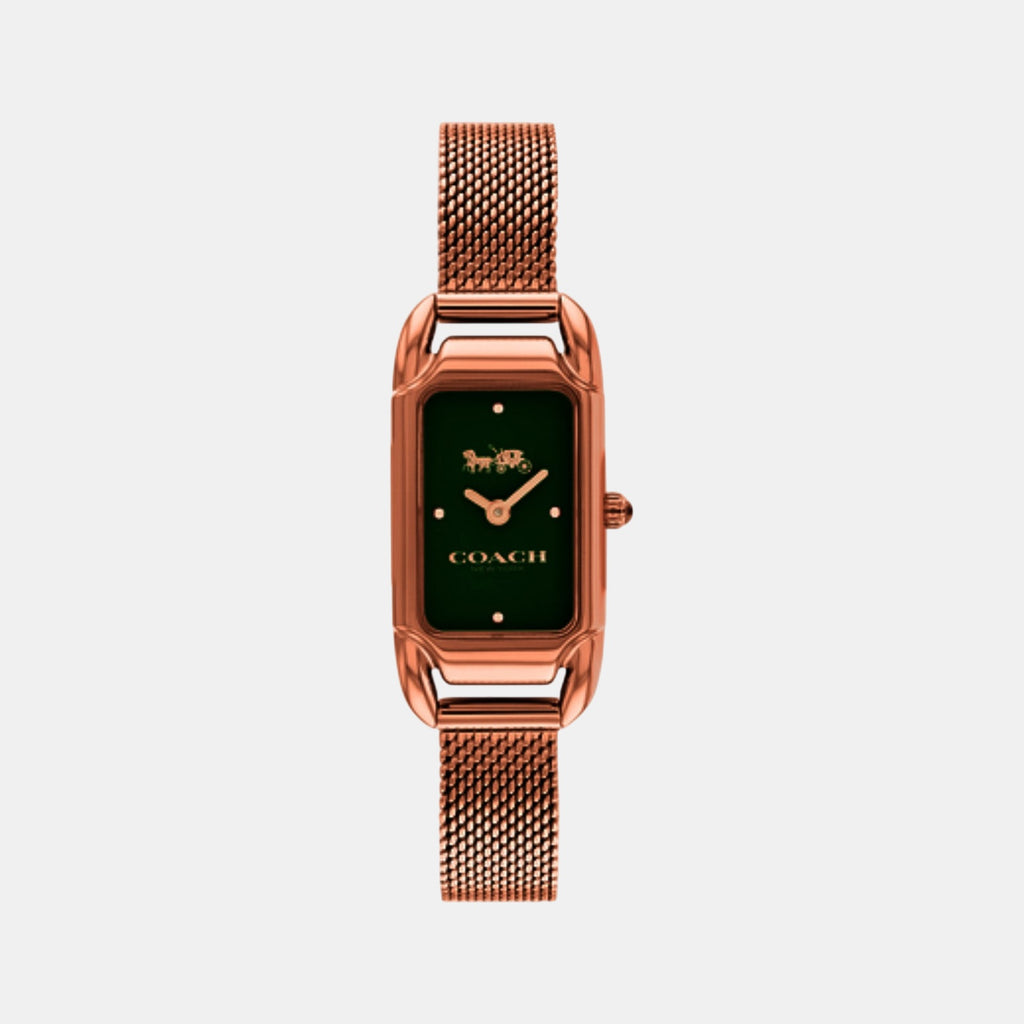 Cadie Women Quartz Green Dial Analog Stainless Steel Watch 14504034