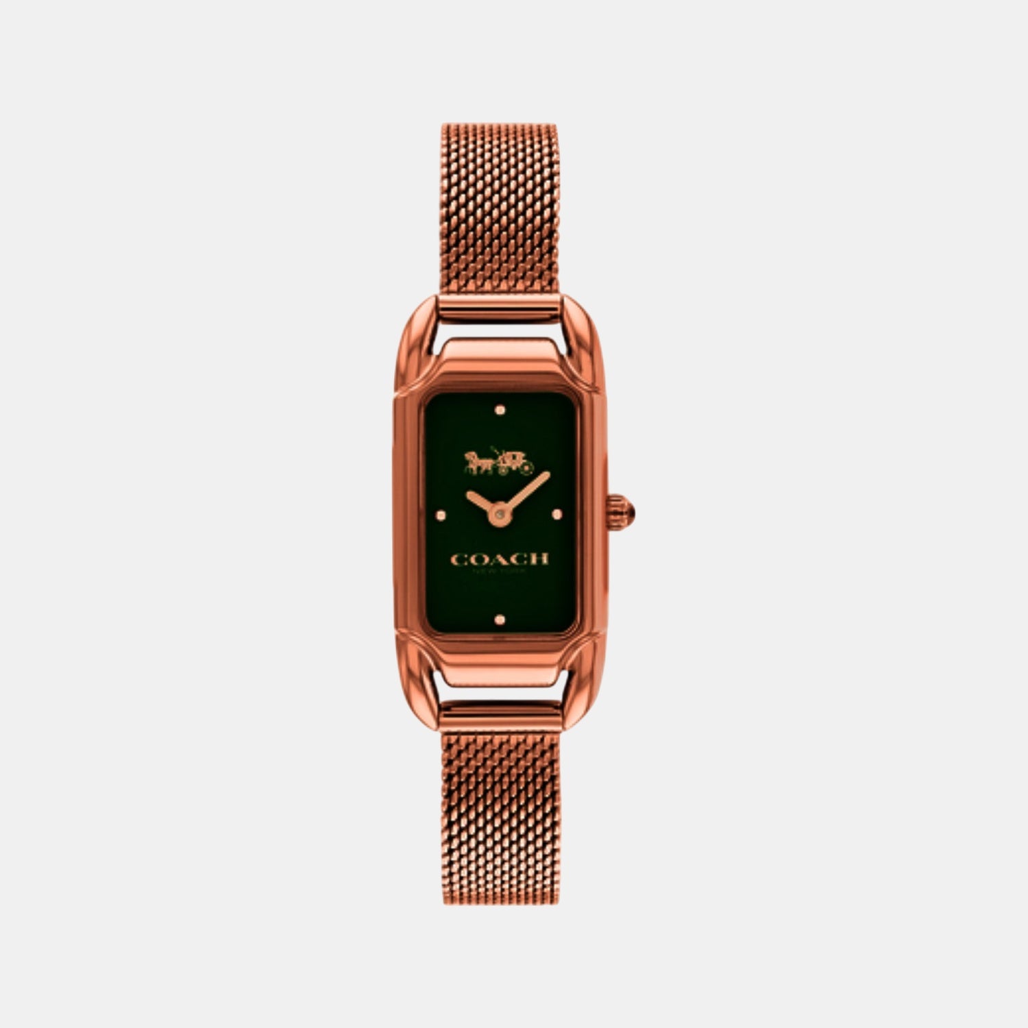 Cadie Women Quartz Green Dial Analog Stainless Steel Watch 14504034