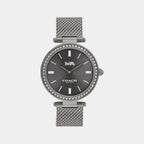 Park Women Quartz Grey Dial Analog Stainless Steel Watch 14504099