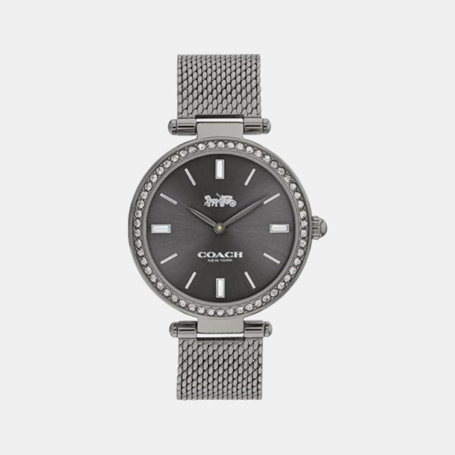 Park Women Quartz Grey Dial Analog Stainless Steel Watch 14504099