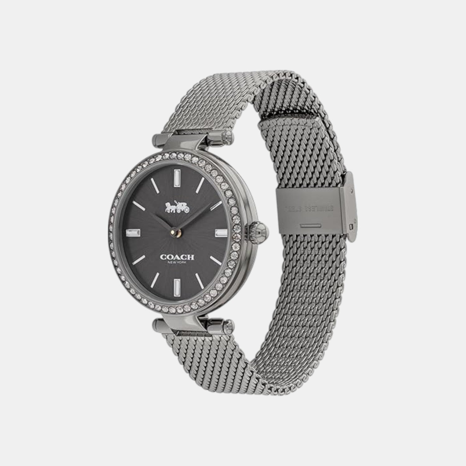 Park Women Quartz Grey Dial Analog Stainless Steel Watch 14504099