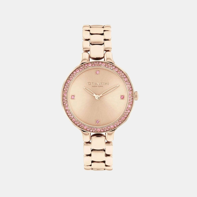 Coach Round Rose Gold Analog watch