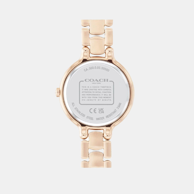 Coach Women Round Rose Gold watch