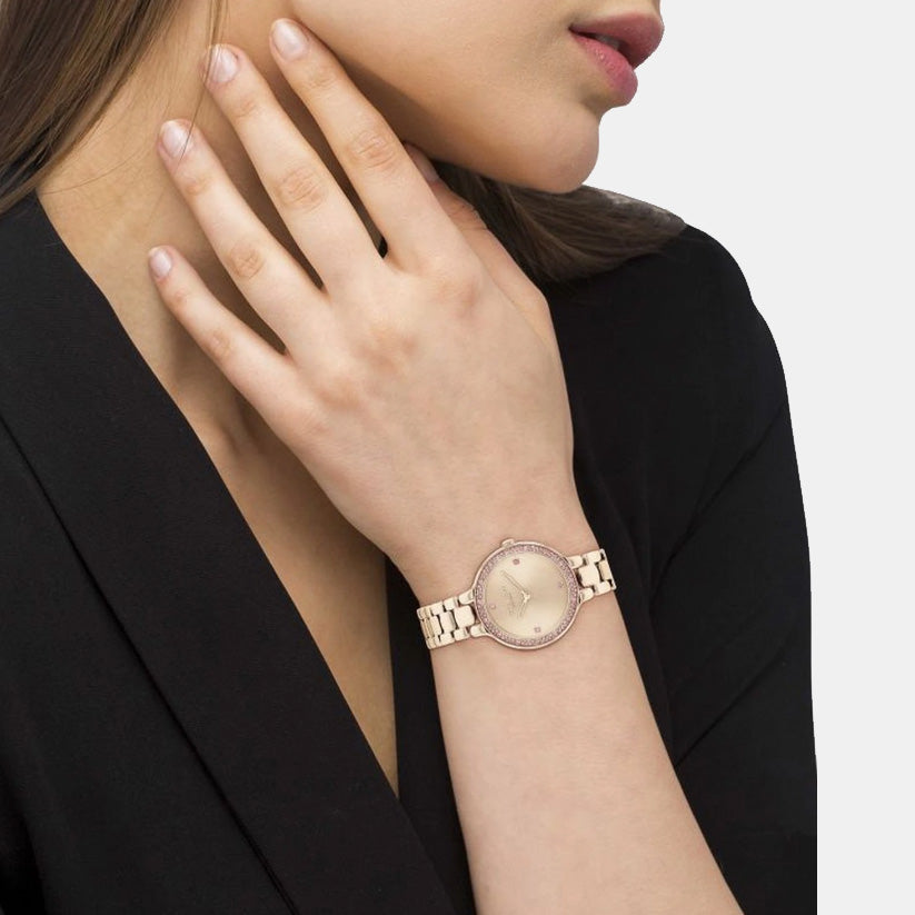 Coach Stainless Steel Rose Gold watch