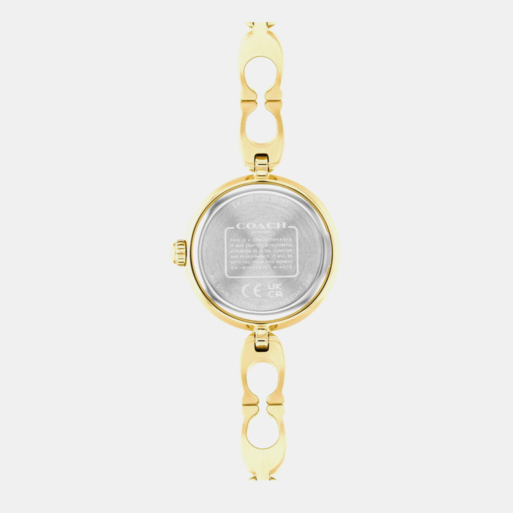 Women Quartz White Dial Analog Stainless Steel Watch 14504129