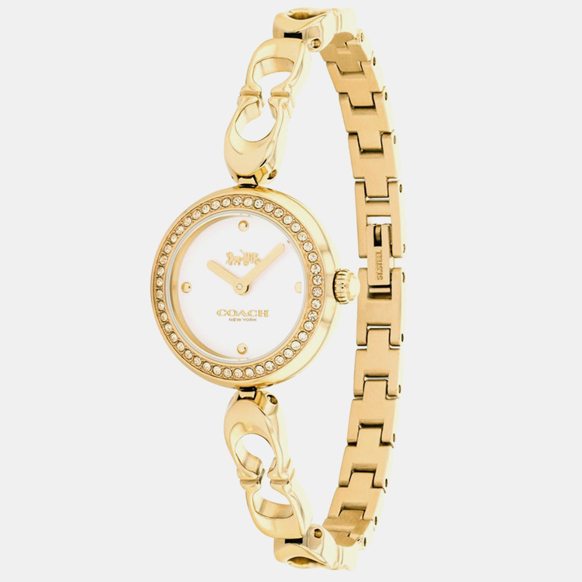 Gracie Women Quartz White Dial Analog Stainless Steel Watch 14504129