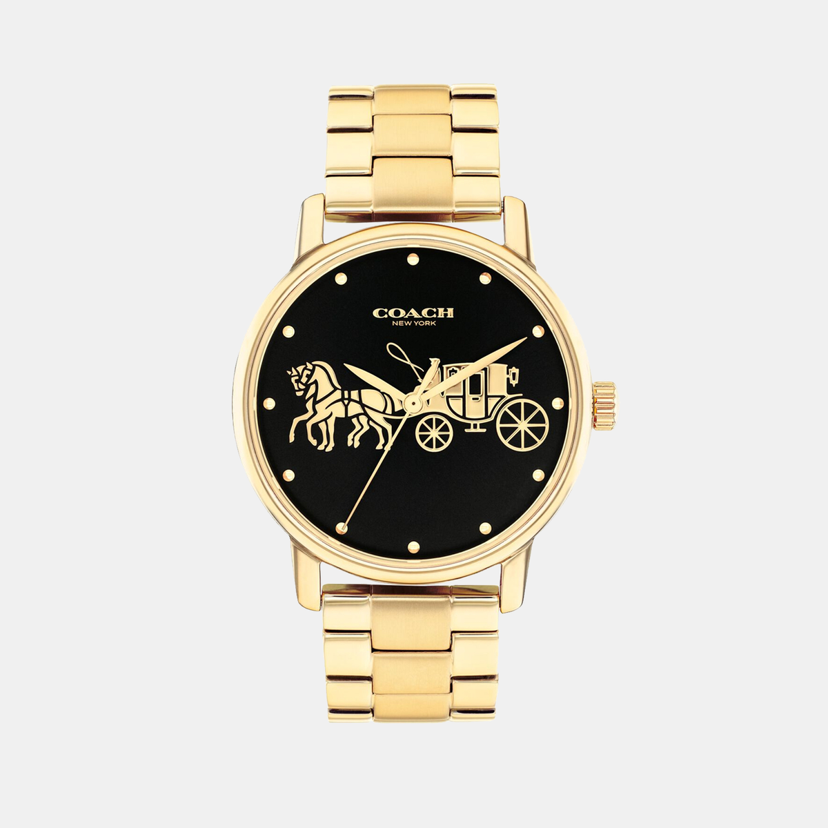 Coach Round Black Analog watch