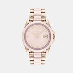 Coach Round Pink Analog watch