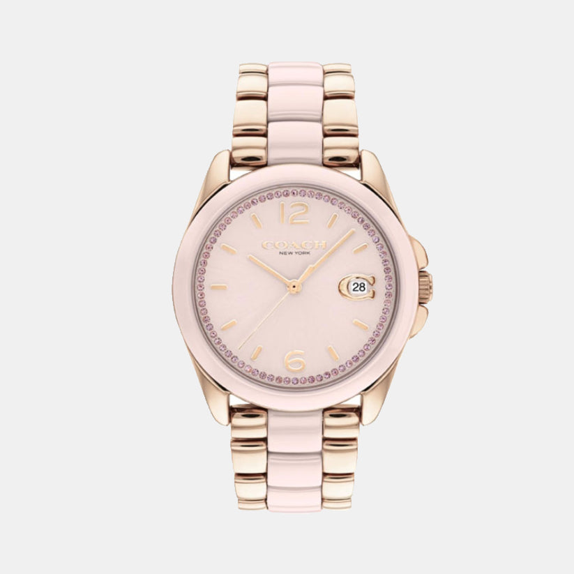 Coach Round Pink Analog watch