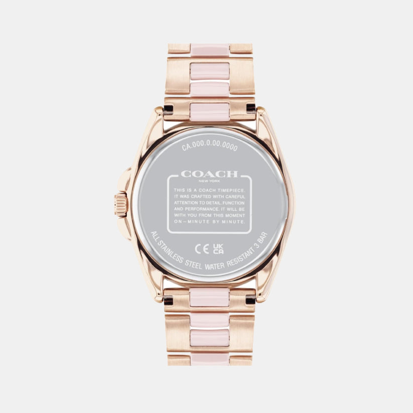 Coach Women Round Pink watch