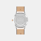 Elliot Women Quartz Silver Dial Analog Leather Watch 14504200