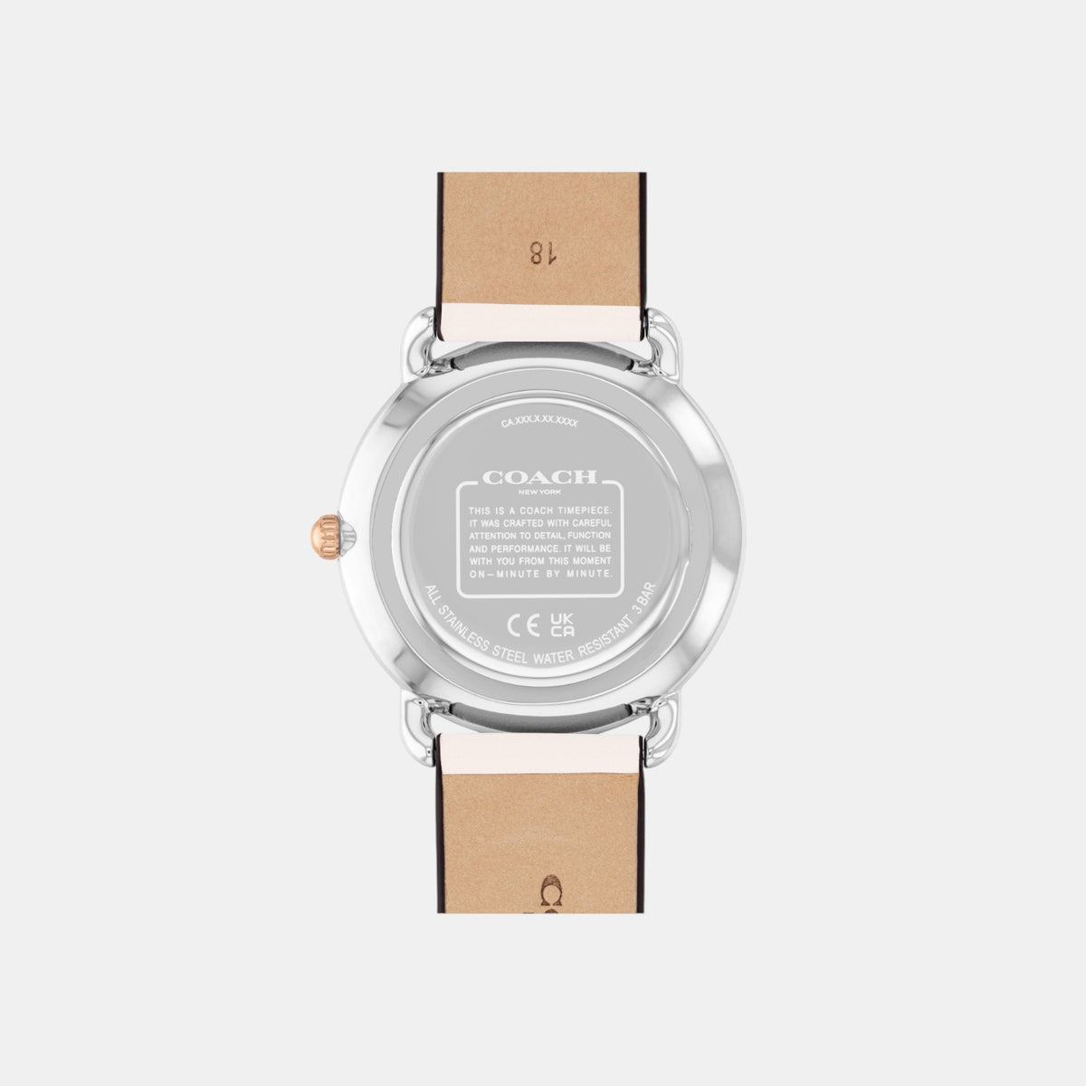 Elliot Women Quartz Silver Dial Analog Leather Watch 14504200