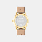 Elliot Women Quartz Silver Dial Analog Leather Watch 14504205