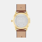 Elliot Women Quartz Silver & White Dial Analog Leather Watch 14504206