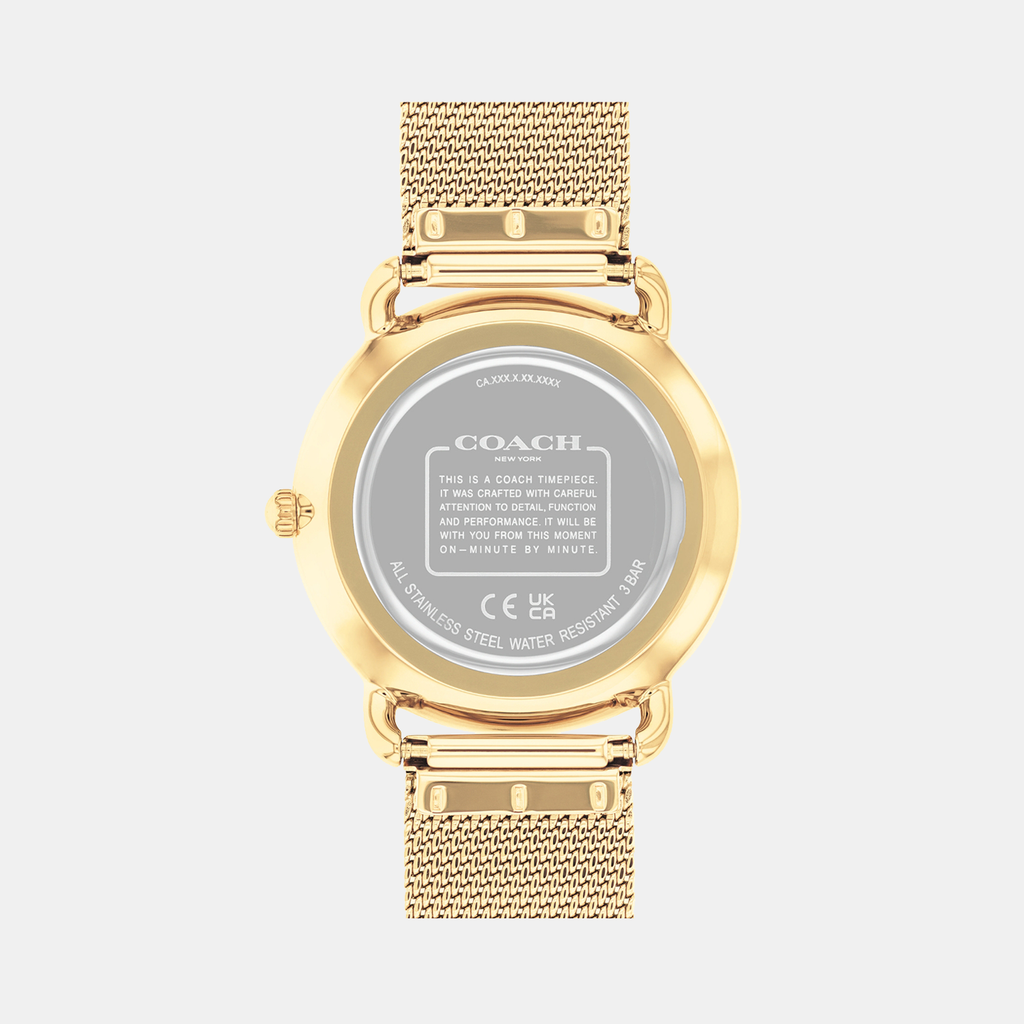 Coach Women Round Silver watch