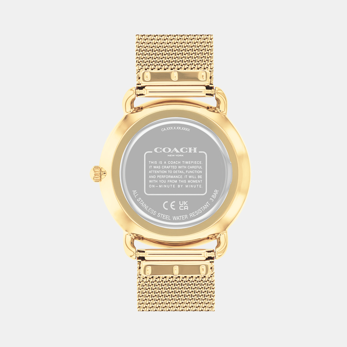Coach Women Round Silver watch