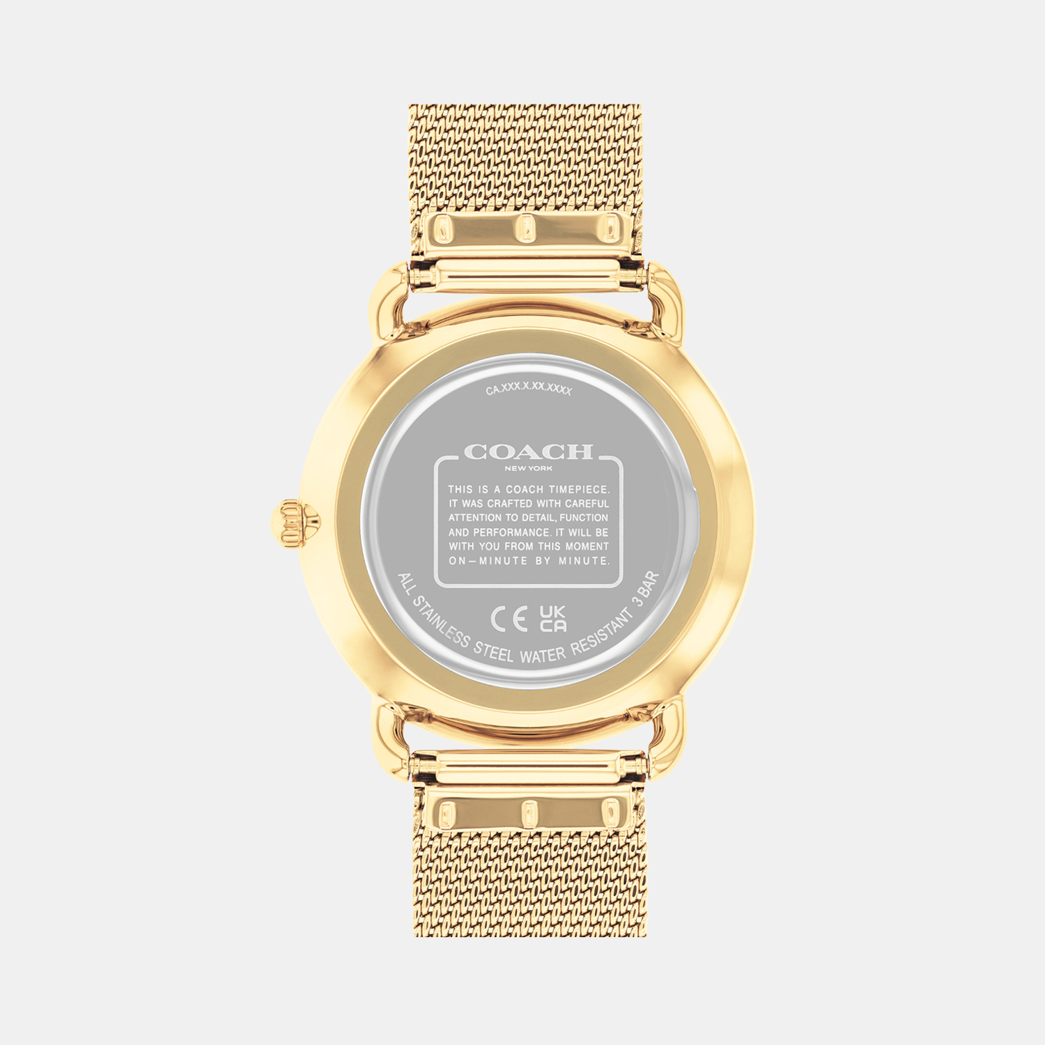 Coach Women Round Silver watch