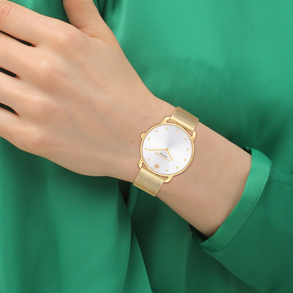 Coach Stainless Steel Round watch