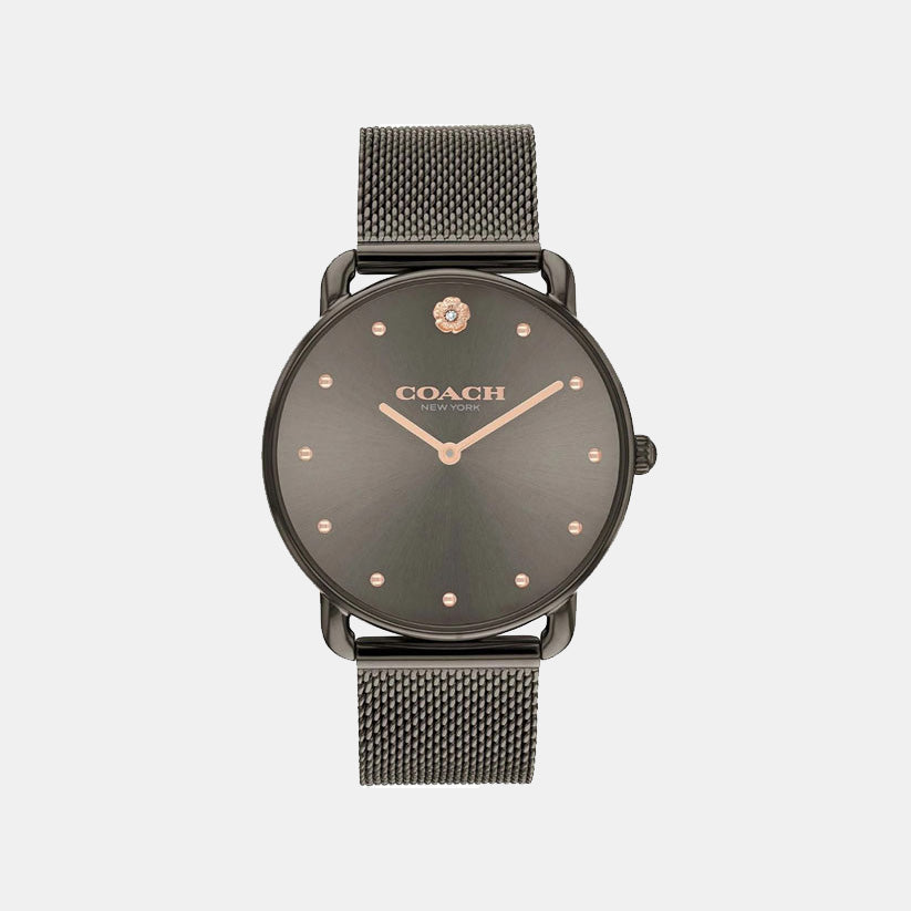 Coach Round Grey Analog watch