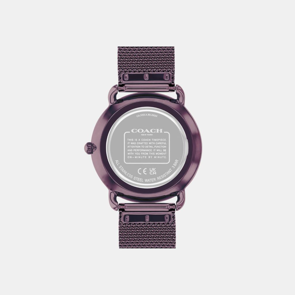 Elliot Women Quartz Purple Dial Analog Stainless Steel Watch 14504211